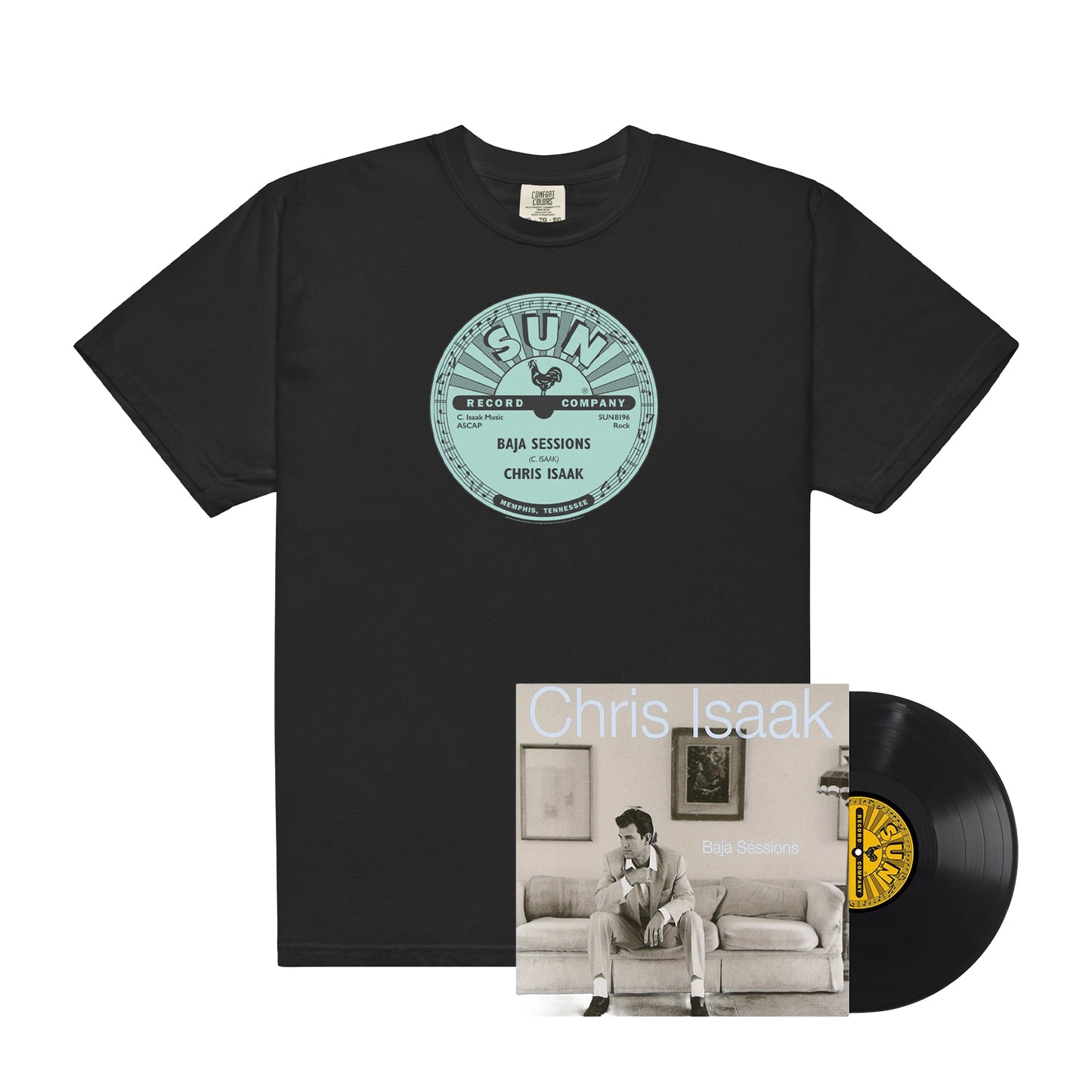 Chris Isaak - Baja Sessions Vinyl + Black Tee
