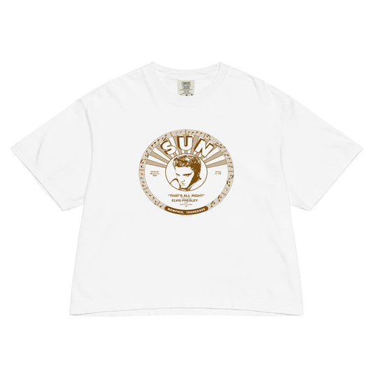 Vintage Elvis Boxy Women's T-Shirt