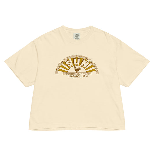 Sun Records Vintage Logo Boxy Women's T-Shirt