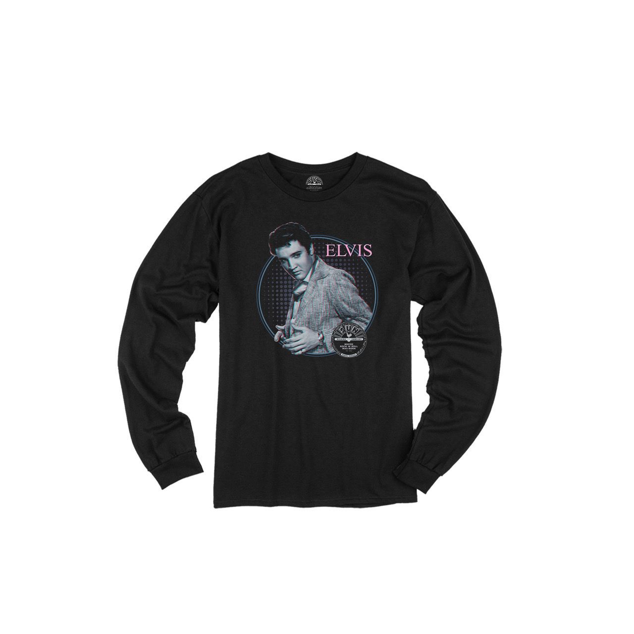 Elvis Studio Portrait Sun Records Long Sleeve T-shirt