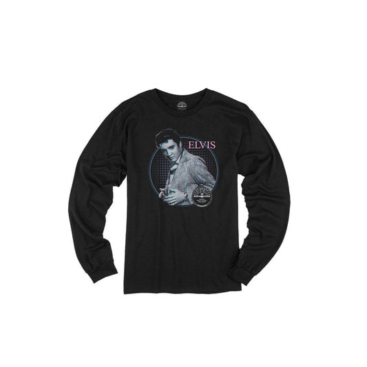Elvis Studio Portrait Sun Records Long Sleeve T-shirt