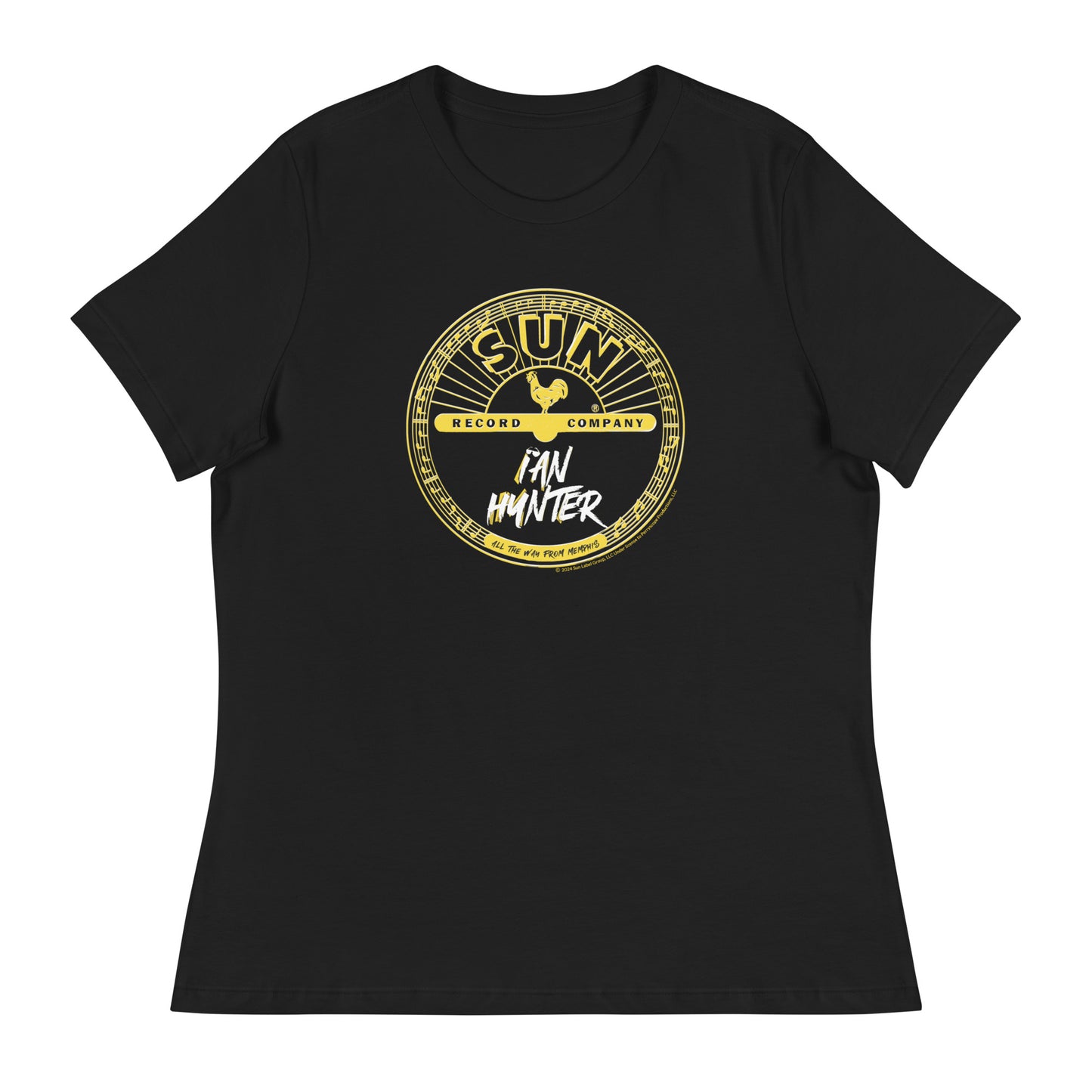 Ian Hunter Memphis Sun Records Label Fitted T-Shirt