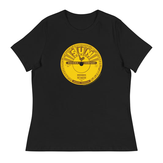 Roy Orbison Rockhouse Sun Records Label Fitted T-Shirt
