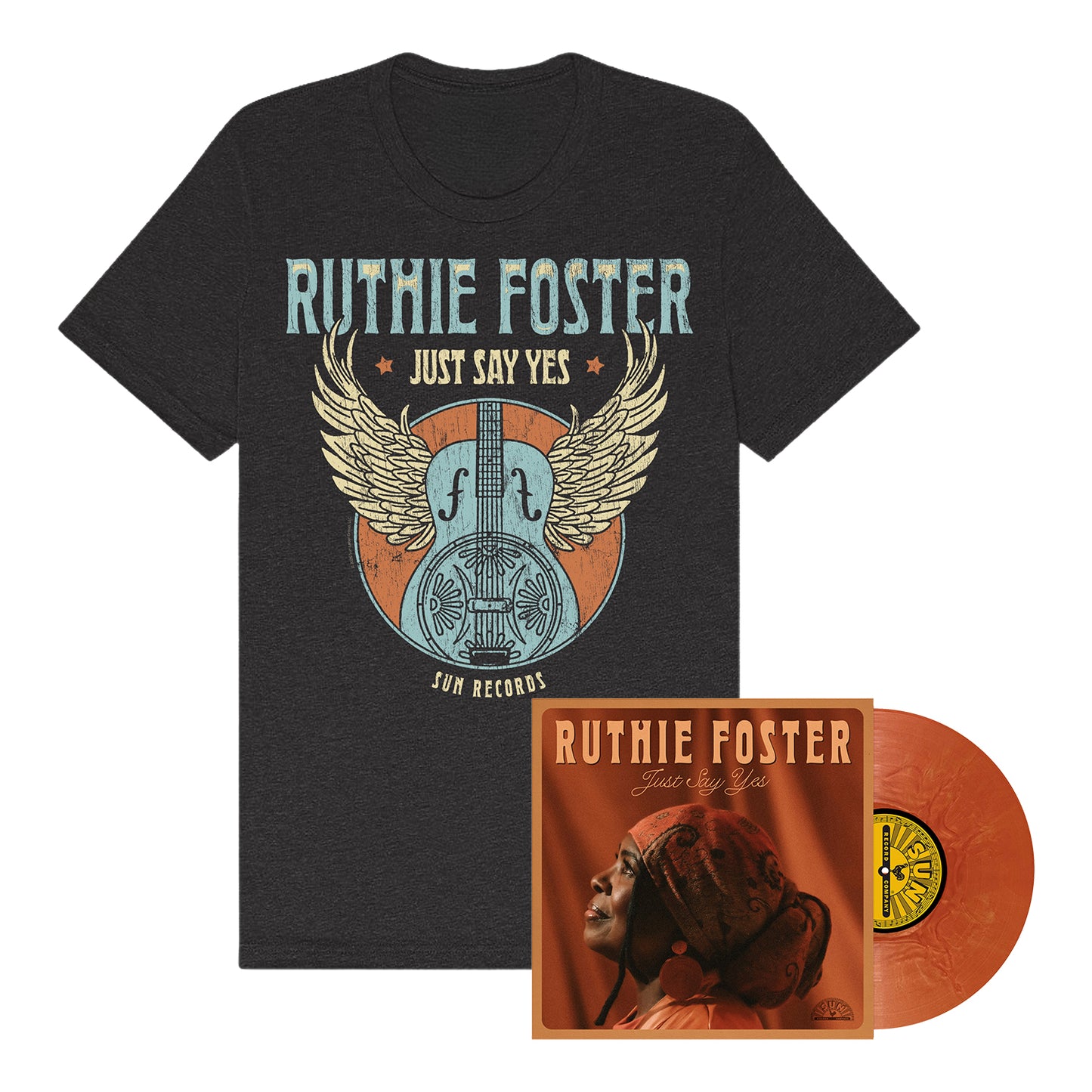 Ruthie Foster Just Say Yes LP + Guitar T-Shirt Fan Pack