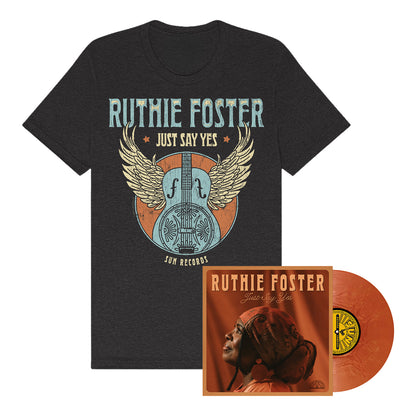 Ruthie Foster Just Say Yes LP + Guitar T-Shirt Fan Pack