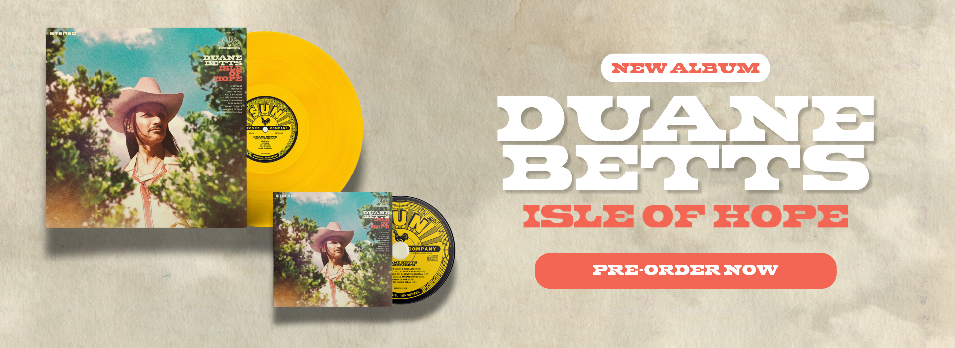 New Album. Duane Betts Isle of Hope. Pre-order now. 