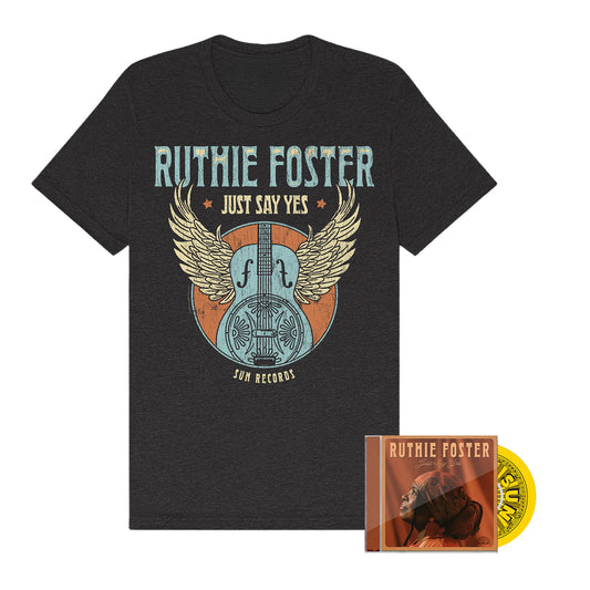 Ruthie Foster Just Say Yes CD + Guitar T-Shirt Fan Pack