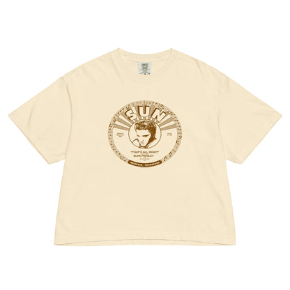 Vintage Elvis Boxy Women's T-Shirt