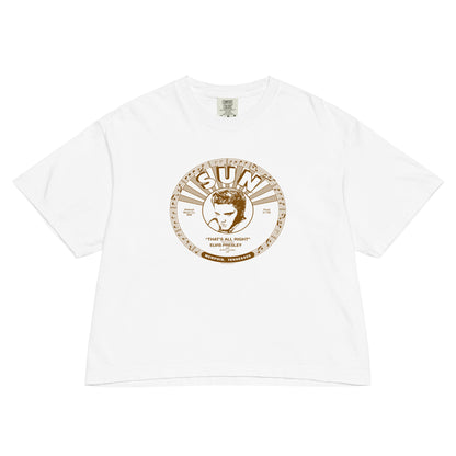 Vintage Elvis Boxy Women's T-Shirt