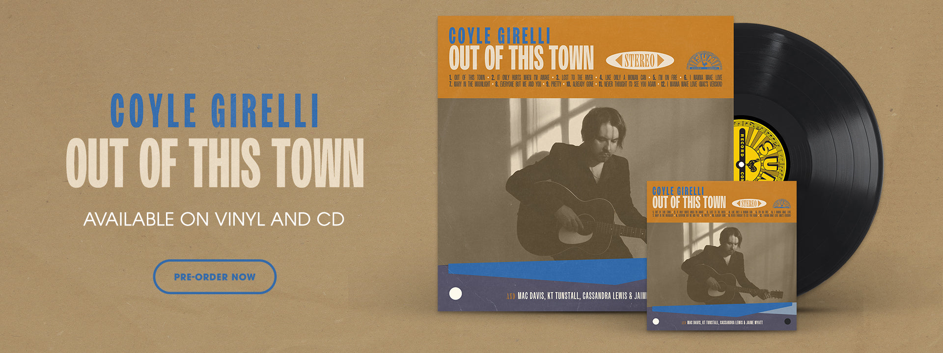 Coyle Girelli New Album Out of the Town Preorder Now