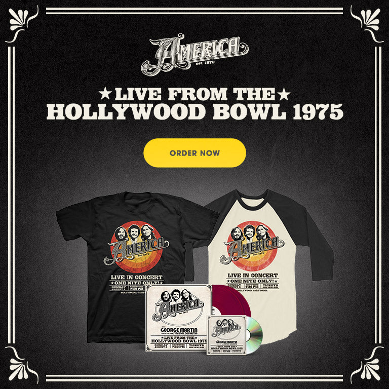 America - Live from the Hollywood Bowl 1975. Order now.