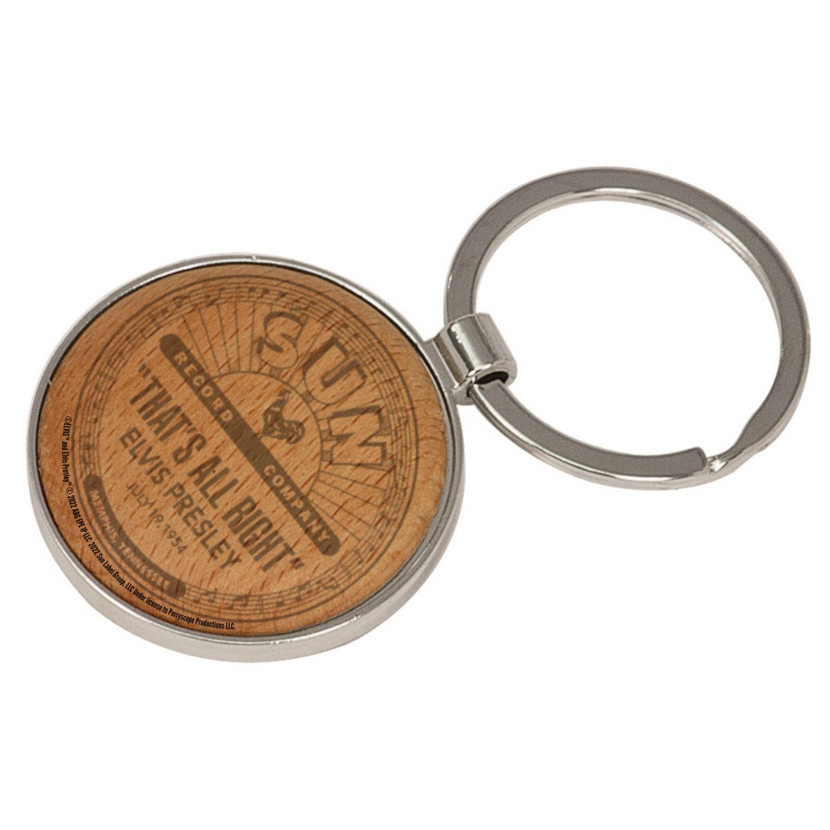 That's All Right Label Laser Engraved Maple Keychain