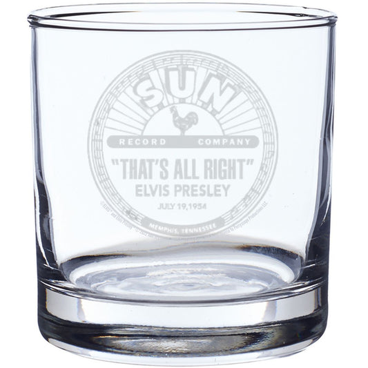 That's All Right Label Laser Engraved Rocks Glass