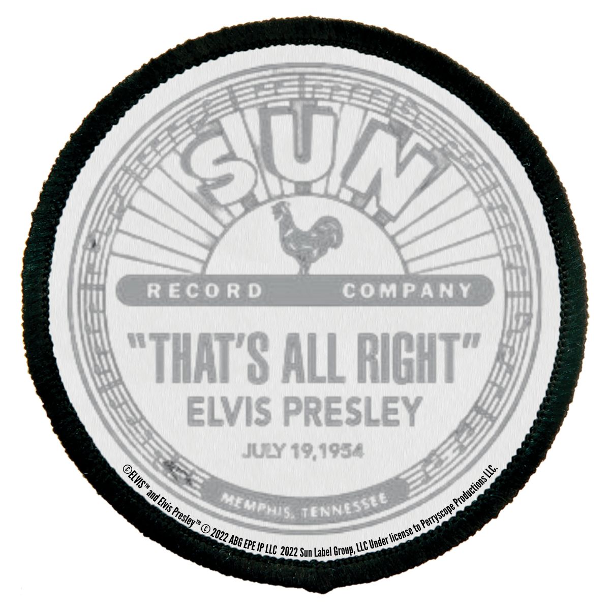 That's All Right Label Round Patch