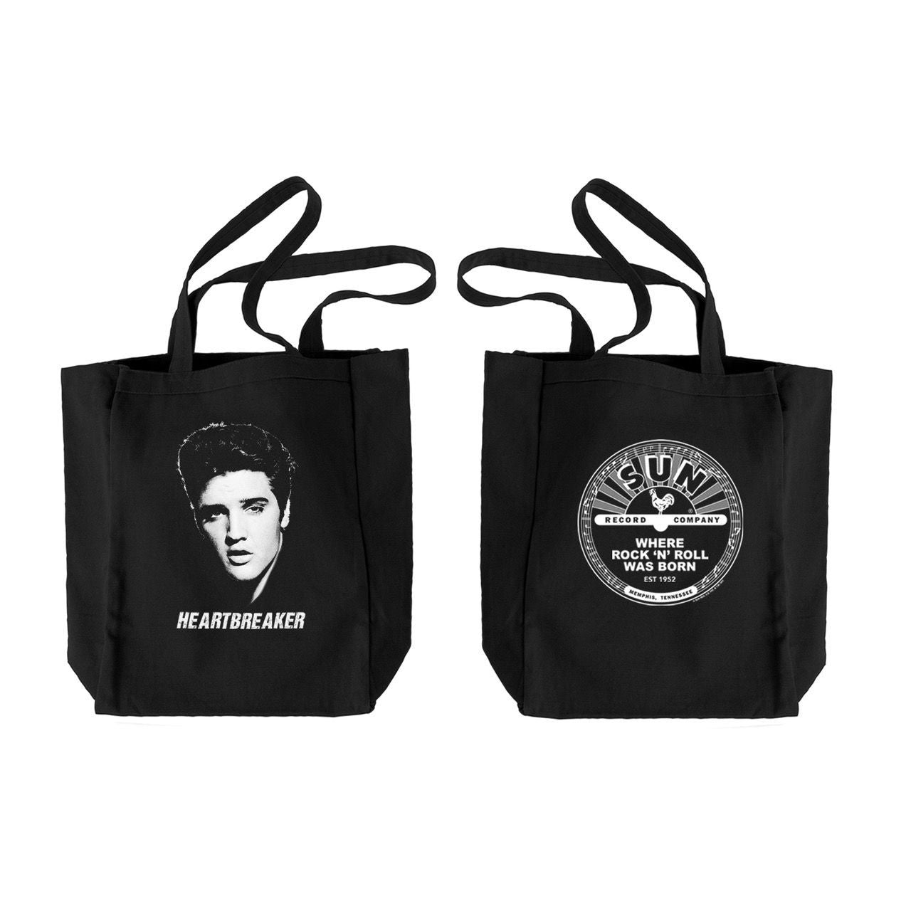 Elvis Presley Heartbreaker Sun Records Tote Bag