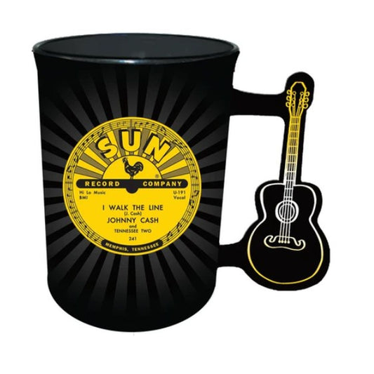 Sun Records Johnny Cash Guitar Handle Mug