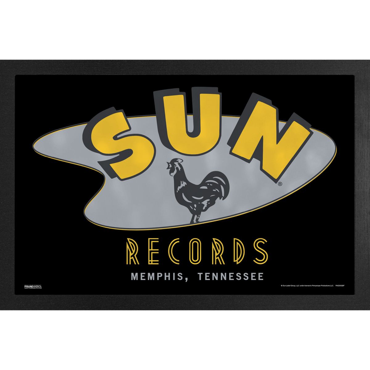 Sun Records - Rooster-Memphis 11x17 Framed Print