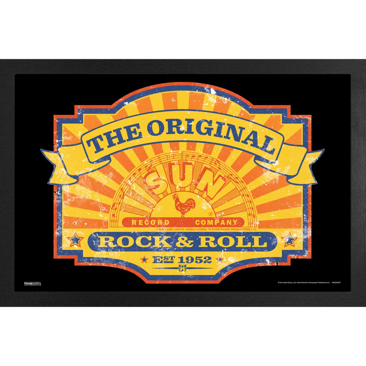 Sun Records - The Original Rock & Roll 11x17 Framed Print