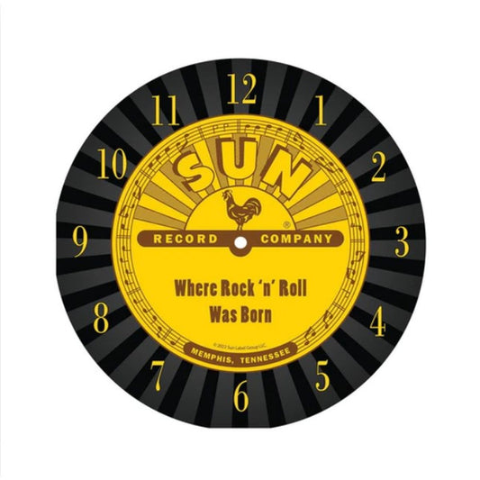 Sun Records R & R Was Born Clock