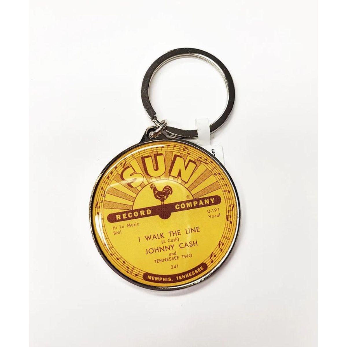 Johnny Cash I Walk Key Chain