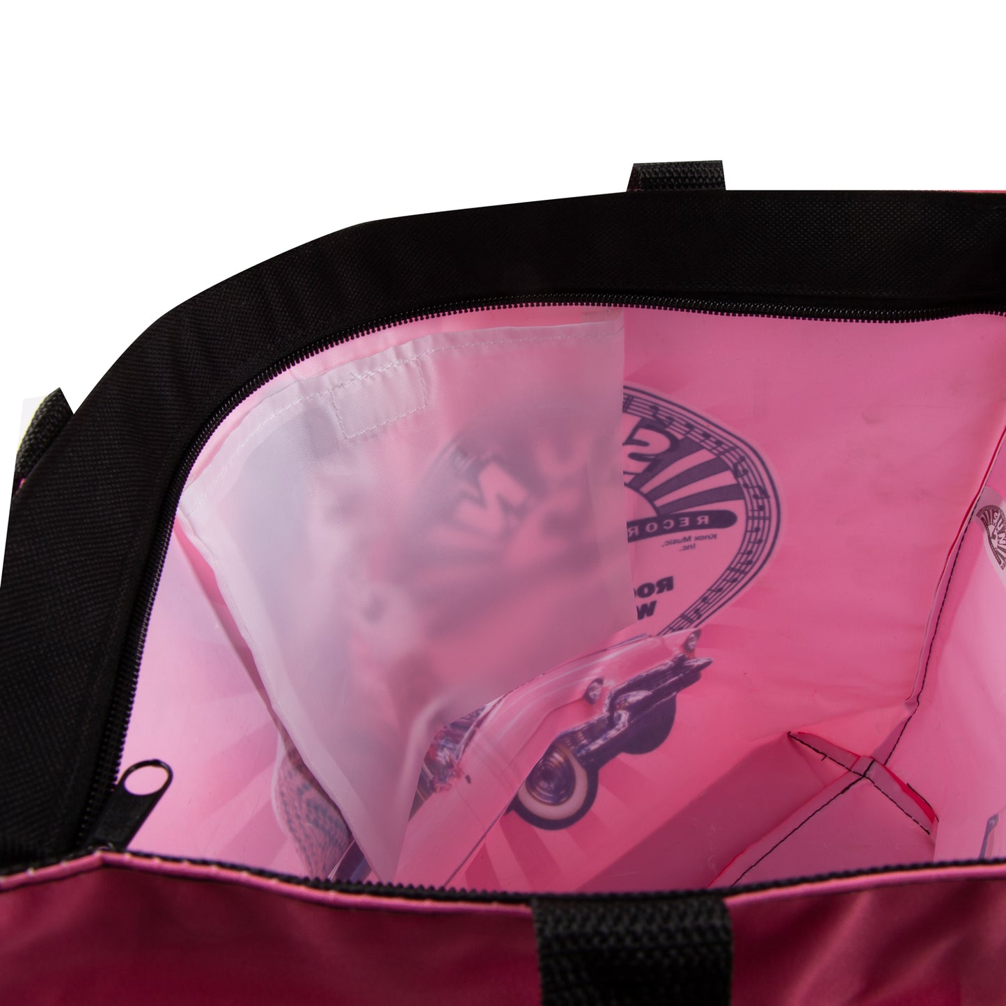 Elvis Pink Cadillac Tote Bag