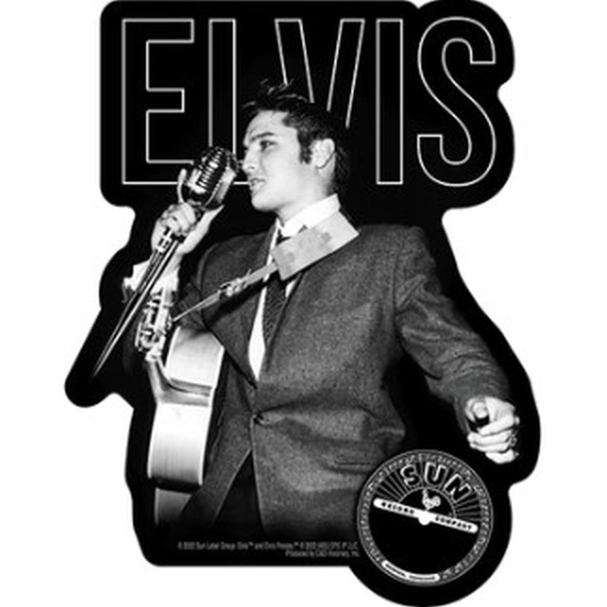 Elvis Presley Sun Records Solo Sticker