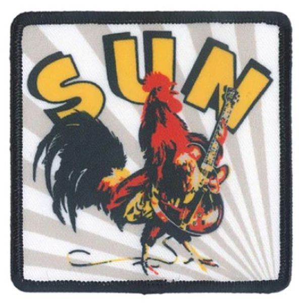 Sun Records Rooster 3.5"x3.5" Patch