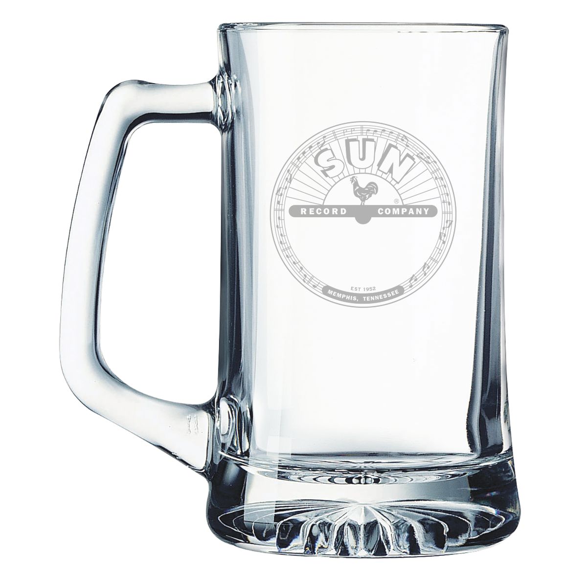 Sun Label Laser Etched Beer Stein