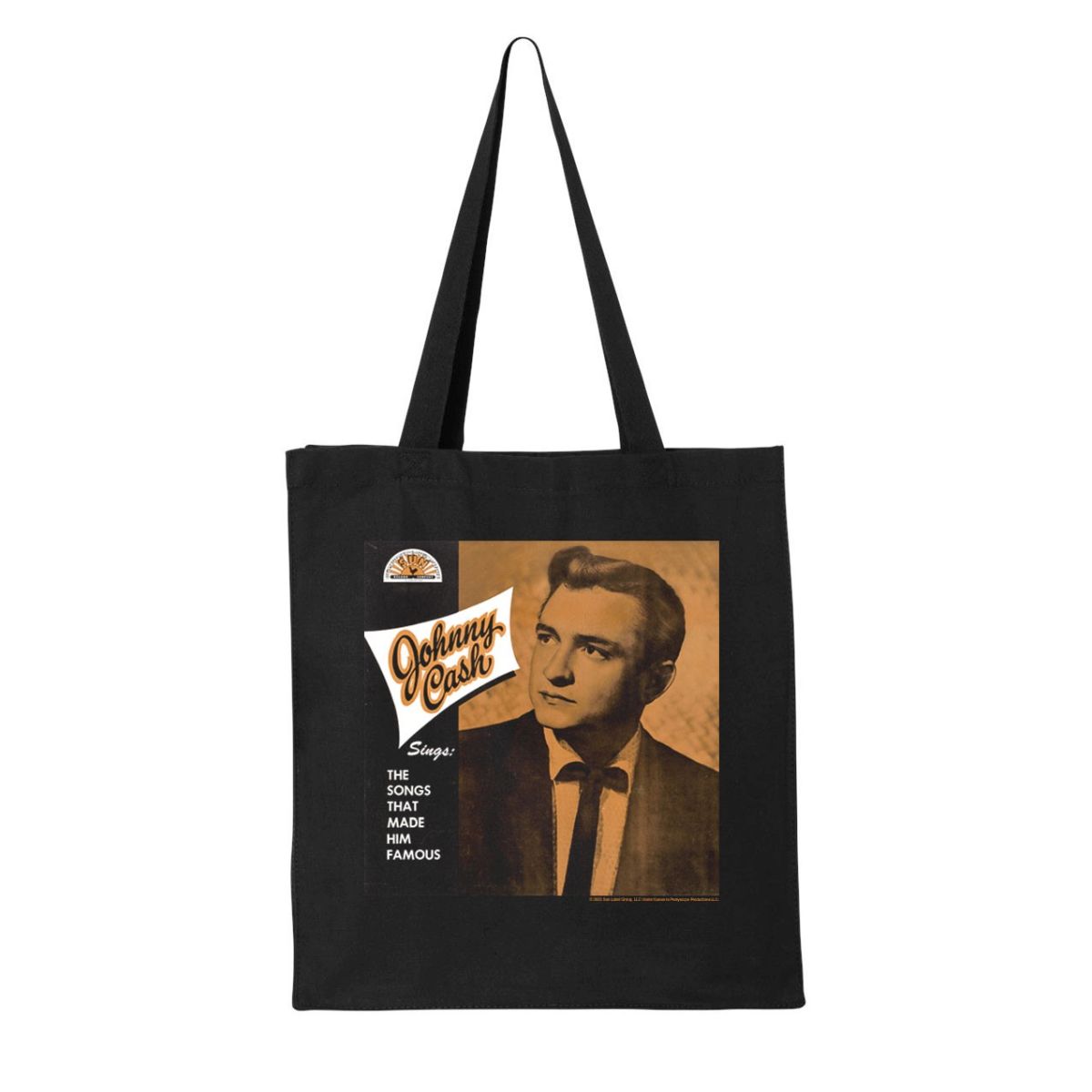 Johnny Cash Sings Tote Bag