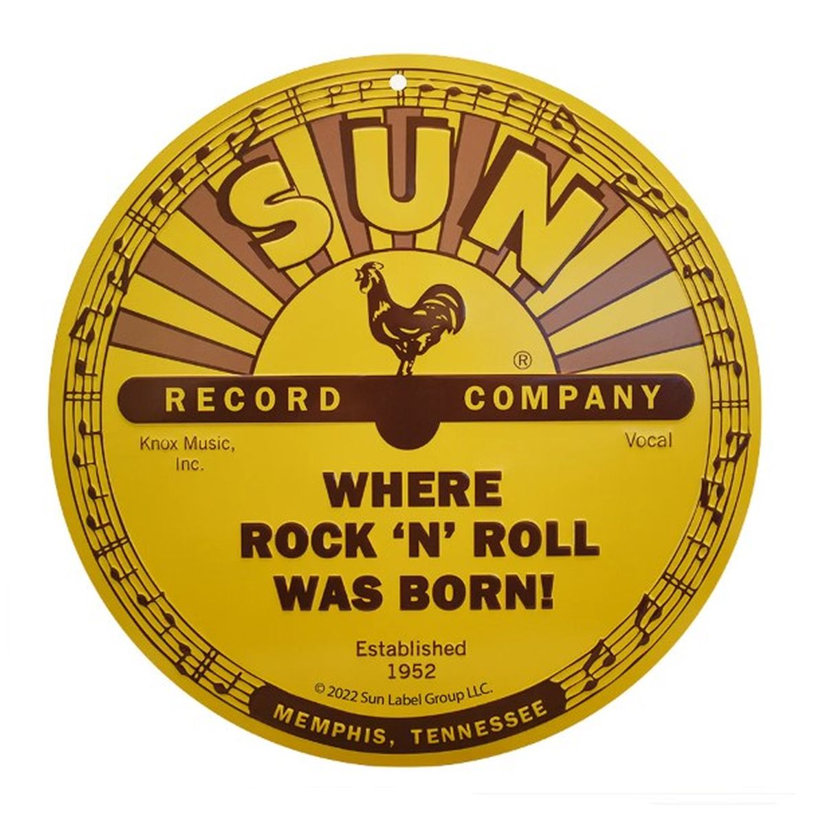 Sun Records Tin Sign Where Rock "N" Roll Was Born!