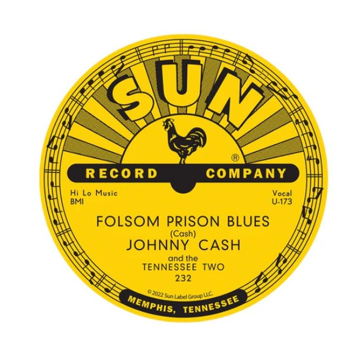 Sun Records Magnet Tin Johnny Cash Folsom Prison