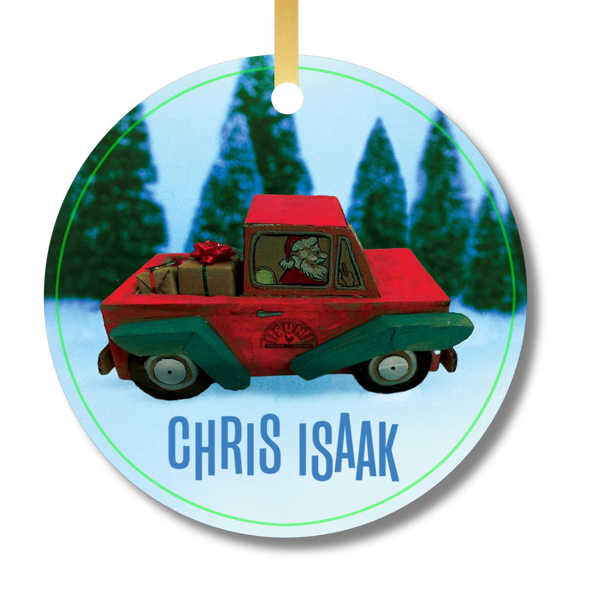 Truck Glass Ornament