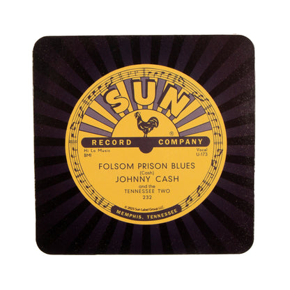 Sun Records Johnny Cash "Folsom Prison Blues" Coaster