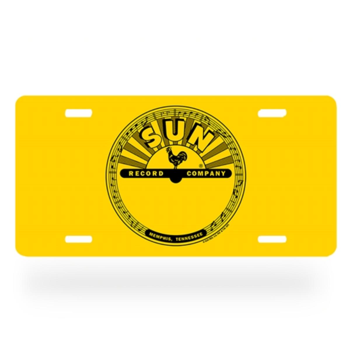 Sun Records Logo License Plate