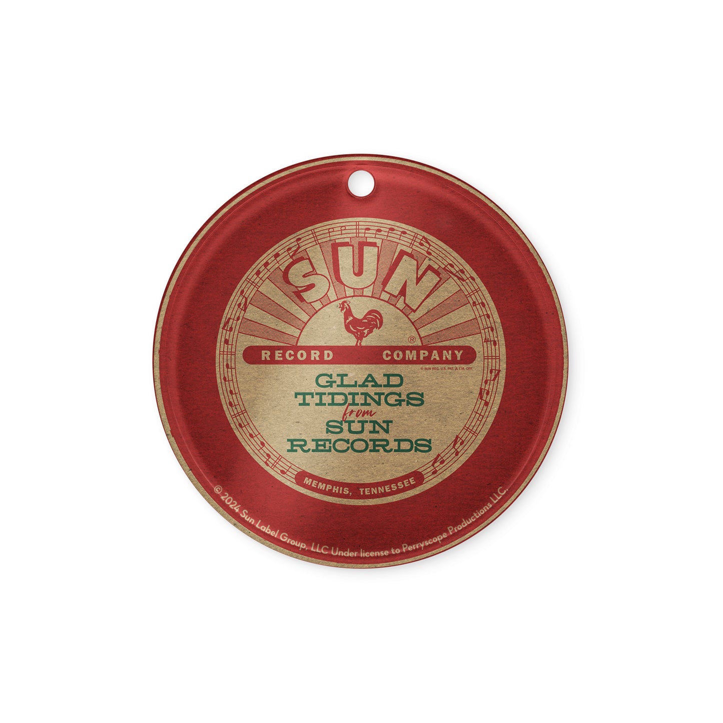 Sun Records Glad Tidings Acrylic Ornament