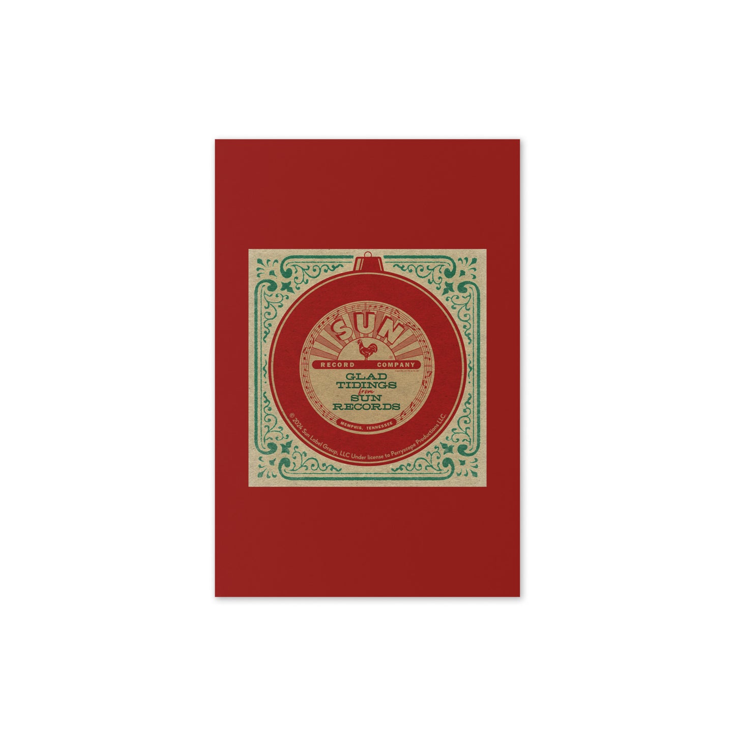 Sun Records Glad Tidings Greeting Card