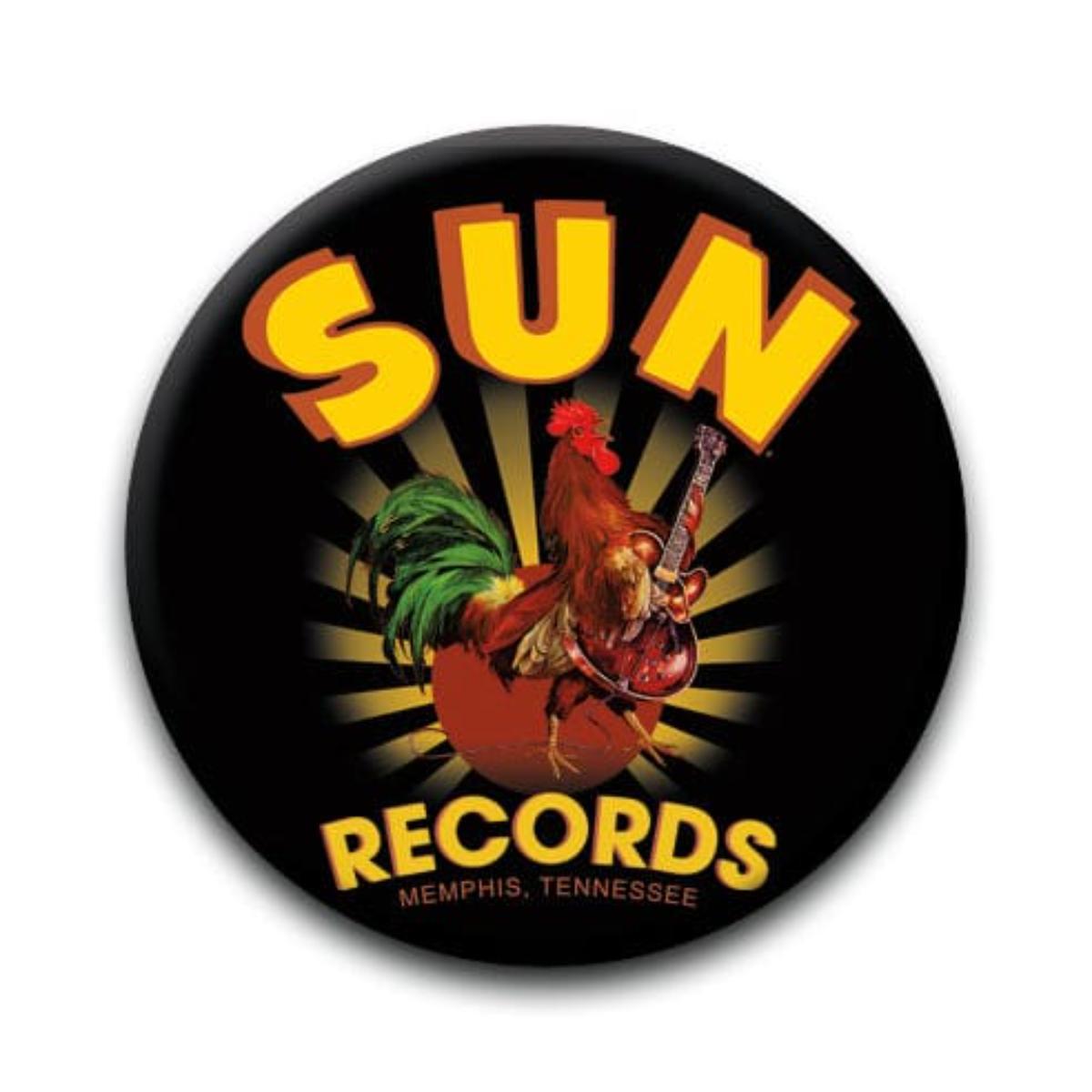 Sun Records Sunburt Rooster Pin