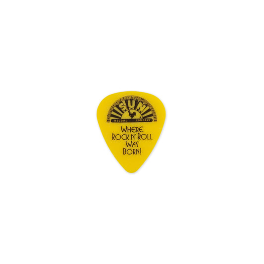 Sun Records Yellow Guitar Pick