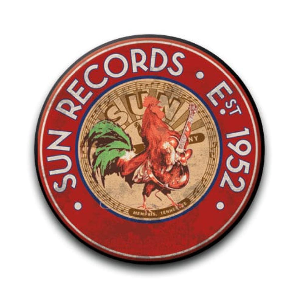 Sun Records Rooster Record Pin