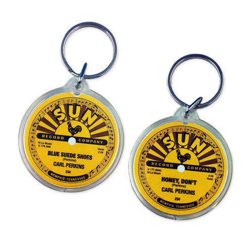 Carl Perkins Blue Suede Honey Key Ring