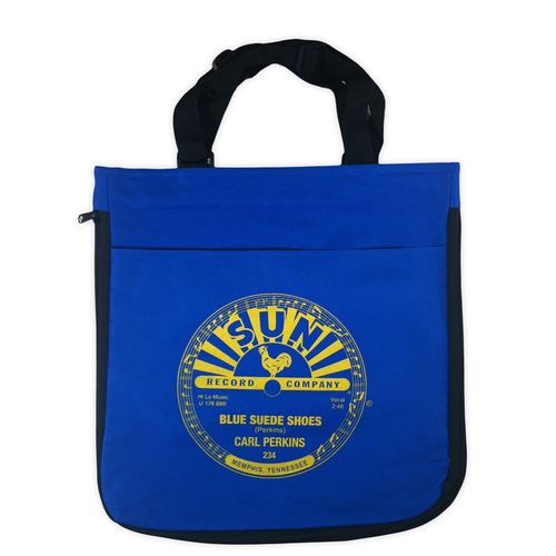 Carl Perkins Blue Suede Shoes Tote Bag - Blue