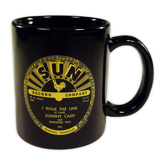 Johnny Cash Black Mug