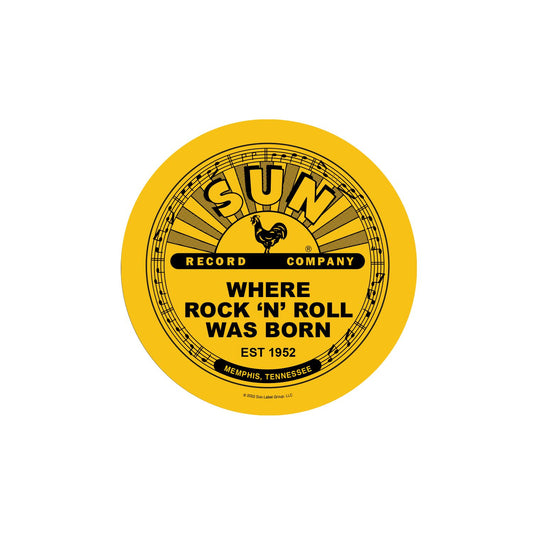 Sun Records Rock 'N' Roll Yellow 3in Magnet