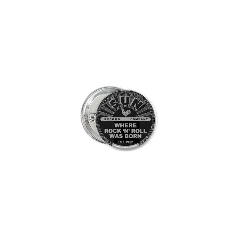 Sun Records Rock 'N' Roll Black 1.25in Button