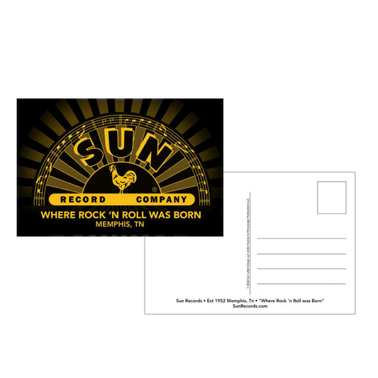 Sun Records Sunburst Half Logo Postcard