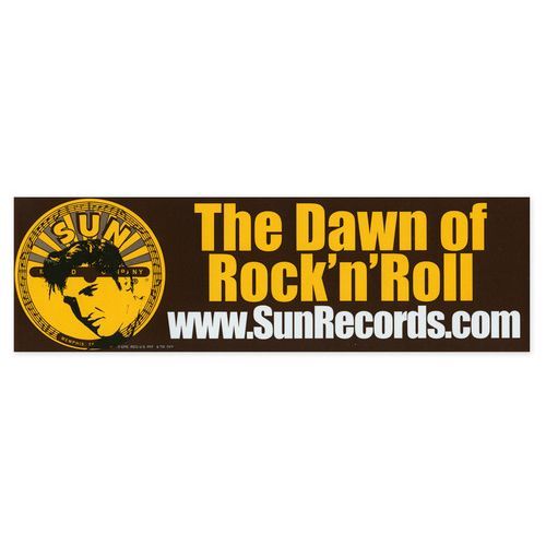 SunRecords.com Dawn Of Rock & Roll Bumper Sticker