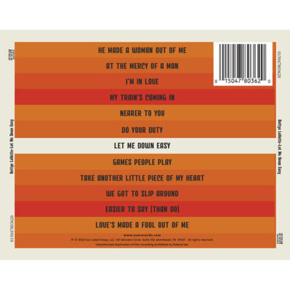 Bettye LaVette - Let Me Down Easy: Bettye LaVette in Memphis (Sun Records 70th / Remastered 2022) CD