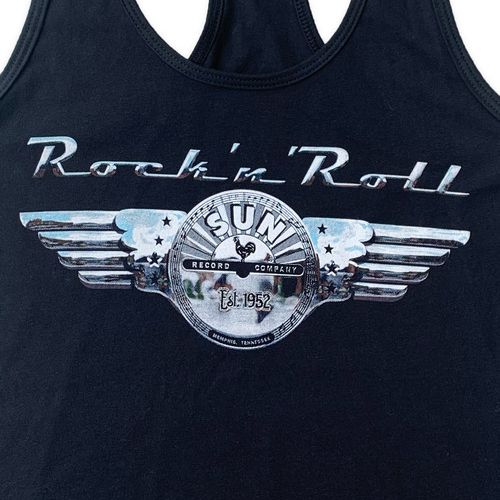 Sun Rock & Roll Chrome Ladies Racerback Tank