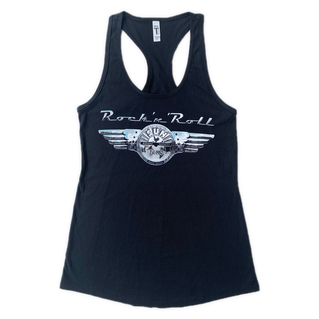 Sun Rock & Roll Chrome Ladies Racerback Tank