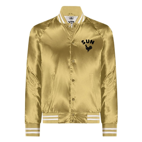 Sun Records Gold Satin Bomber Jacket